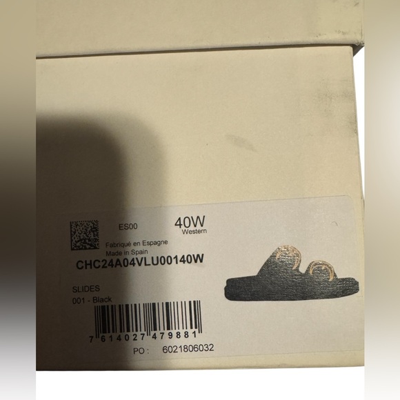 Chloe Nil Double-Strap Cowhide Mules In Black Color Size 40W. - Picture 13 of 13